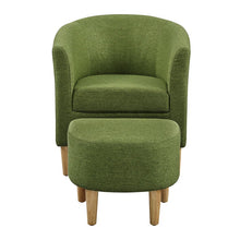 Load image into Gallery viewer, Adorn Home Slender Accent Chair with Ottoman