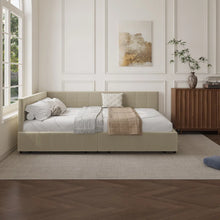 Load image into Gallery viewer, Adorn Homez Meadow Queen Size Upholsted Bed With Storage