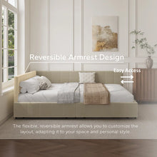 Load image into Gallery viewer, Adorn Homez Meadow Queen Size Upholsted Bed With Storage