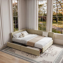 Load image into Gallery viewer, Adorn Homez Meadow Queen Size Upholsted Bed With Storage