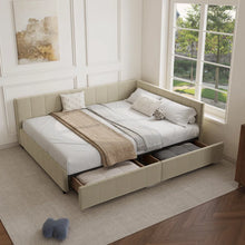 Load image into Gallery viewer, Adorn Homez Meadow Queen Size Upholsted Bed With Storage