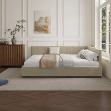 Load image into Gallery viewer, Adorn Homez Meadow Queen Size Upholsted Bed With Storage