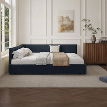Load image into Gallery viewer, Adorn Homez Meadow Queen Size Upholsted Bed With Storage
