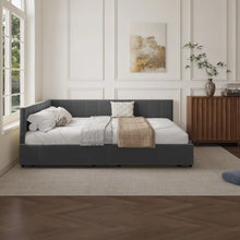 Load image into Gallery viewer, Adorn Homez Meadow Queen Size Upholsted Bed With Storage