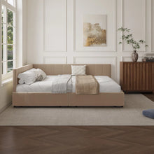 Load image into Gallery viewer, Adorn Homez Meadow Queen Size Upholsted Bed With Storage