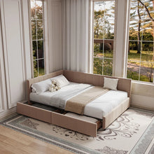 Load image into Gallery viewer, Adorn Homez Meadow Queen Size Upholsted Bed With Storage