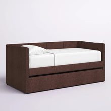 Load image into Gallery viewer, Adorn Homez Creata Trundle Daybed Without Storage in Fabric