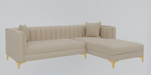 Load image into Gallery viewer, Adorn Homez Jack sectional Sofa in Velvet Fabric