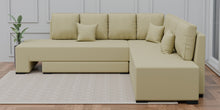 Load image into Gallery viewer, Adorn Homez Imperial L Shape Sofa Cum Bed in Premium Velvet Fabric