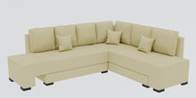 Load image into Gallery viewer, Adorn Homez Imperial L Shape Sofa Cum Bed in Premium Velvet Fabric