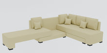 Load image into Gallery viewer, Adorn Homez Imperial L Shape Sofa Cum Bed in Premium Velvet Fabric
