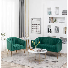 Load image into Gallery viewer, Adorn Homez Noble Compact Sofa 2+1 in Premium Velvet Fabric