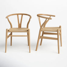 Load image into Gallery viewer, Adorn Homez Peony Teak wood Dinning Chair With Rope Seating