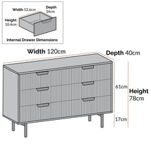 Load image into Gallery viewer, Adorn Home Garry Chest of 6 Drawers