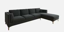 Load image into Gallery viewer, Adorn Homez Dona Sectional Sofa in Premium Velvet Fabric