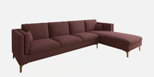 Load image into Gallery viewer, Adorn Homez Dona Sectional Sofa in Premium Velvet Fabric