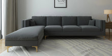Load image into Gallery viewer, Adorn Homez Dona Sectional Sofa in Premium Velvet Fabric