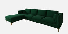 Load image into Gallery viewer, Adorn Homez Dona Sectional Sofa in Premium Velvet Fabric