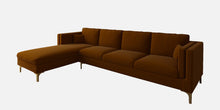 Load image into Gallery viewer, Adorn Homez Dona Sectional Sofa in Premium Velvet Fabric