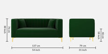 Load image into Gallery viewer, Adorn Homez Jack 2 Seater Sofa in Premium Velvet Fabric
