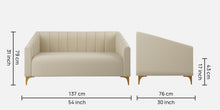 Load image into Gallery viewer, Adorn Homez Linda 2 Seater Sofa in Premium Velvet Fabric