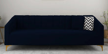 Load image into Gallery viewer, Adorn Homez Linda 3 Seater Sofa in Premium Velvet Fabric