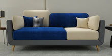 Load image into Gallery viewer, Adorn Homez Montez 3 Seater Sofa in Premium Leatheretter & Velvet Fabric