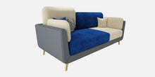 Load image into Gallery viewer, Adorn Homez Montez 3 Seater Sofa in Premium Leatheretter & Velvet Fabric