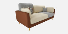 Load image into Gallery viewer, Adorn Homez Montez 3 Seater Sofa in Premium Leatheretter & Velvet Fabric