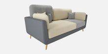 Load image into Gallery viewer, Adorn Homez Montez 3 Seater Sofa in Premium Leatheretter & Velvet Fabric