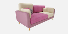 Load image into Gallery viewer, Adorn Homez Montez 3 Seater Sofa in Premium Leatheretter & Velvet Fabric