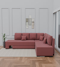Load image into Gallery viewer, Adorn Homez Imperial L Shape Sofa Cum Bed in Premium Velvet Fabric