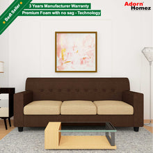 Load image into Gallery viewer, Adorn Homez Solitaire Sofa 3 Seater in Fabric
