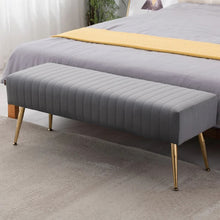 Load image into Gallery viewer, Adorn Homez Johan 2 Seater Ottoman with in Velvet Fabric