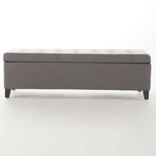 Load image into Gallery viewer, Adorn Homez Lvy 2 Seater Ottoman with Storage in Fabric