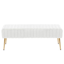 Load image into Gallery viewer, Adorn Homez Sello 2 Seater Ottoman with in Artificial Fur