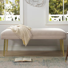 Load image into Gallery viewer, Adorn Homez Nomsa 2 Seater Ottoman with in Velvet Fabric