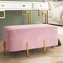 Load image into Gallery viewer, Adorn Homez Emilio 2 Seater Ottoman with in Velvet Fabric