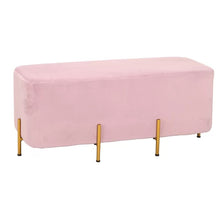 Load image into Gallery viewer, Adorn Homez Emilio 2 Seater Ottoman with in Velvet Fabric