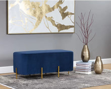 Load image into Gallery viewer, Adorn Homez Emilio 2 Seater Ottoman with in Velvet Fabric
