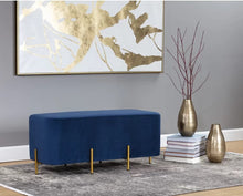 Load image into Gallery viewer, Adorn Homez Emilio 2 Seater Ottoman with in Velvet Fabric