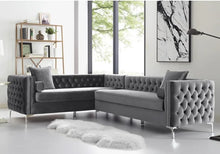 Load image into Gallery viewer, Adorn Homez Carmel L shape Sofa (6 Seater) - in Premium Suede Velvet Fabric