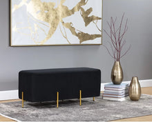 Load image into Gallery viewer, Adorn Homez Emilio 2 Seater Ottoman with in Velvet Fabric