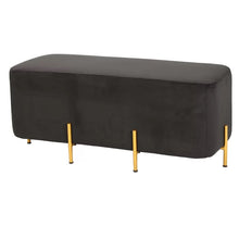 Load image into Gallery viewer, Adorn Homez Emilio 2 Seater Ottoman with in Velvet Fabric