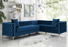 Load image into Gallery viewer, Adorn Homez Carmel L shape Sofa (6 Seater) - in Premium Suede Velvet Fabric