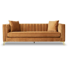 Load image into Gallery viewer, Adorn Homez Jacky 3 Seater Sofa in Premium Suede Velvet Fabric
