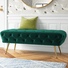 Load image into Gallery viewer, Adorn Homez Alex 2 Seater Ottoman with in Velvet Fabric
