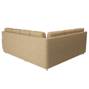 Adorn Homez Imperial L Shape Sofa Cum Bed LHS - Fabric - With Cushions