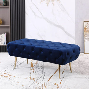 Adorn Homez Alex 2 Seater Ottoman with in Velvet Fabric