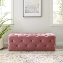 Load image into Gallery viewer, Adorn Homez Mario 2 Seater Ottoman with in Velvet Fabric